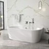 Repabad Livorno Oval F Badewanne Wand 165 X 75 Cm