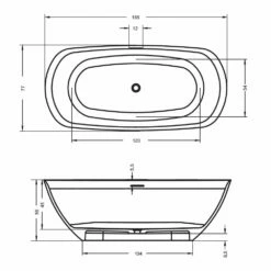 Riho Bilo Freistehende Badewanne 165 X 77 Cm -KEUCO Verkauf hersteller riho badewannen freistehende bilo 165 1393101