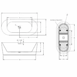 Riho Modesty Freistehende Badewanne 170 X 76 Cm Mit Riho Fall -KEUCO Verkauf hersteller riho badewannen freistehende modesty 170 12211354