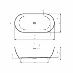 Riho Bilbao Freistehende Badewanne 170 X 80 Cm -KEUCO Verkauf hersteller riho badewannen whirlpool freistehende bilbao 2955877