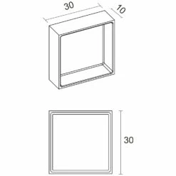 Riho Alcove Ablageboard 30 X 30 X 10