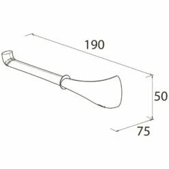 Bravat Monaco WC-Papierhalter Ohne Deckel