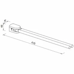 Bravat Metasoft Handtuchhalter 2-armig