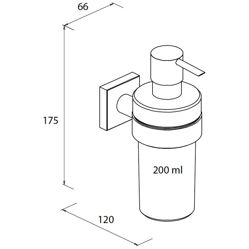 Bravat Quaruna Flüssigseifenspender 200 Ml 1 Bravat Quaruna Flüssigseifenspender 200 Ml