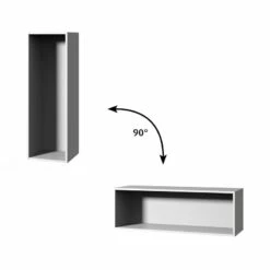 Sanipa Cubes Regalmodul Offen 35 X 105 X 32,8 Cm