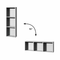 Sanipa Cubes Regalmodul Offen 35 X 105 X 18 Cm Mit 3 Fächer