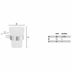 Smedbo Air Zahnputzbecher