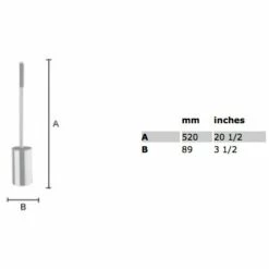 Smedbo Outline Lite Toilettenbürstengarnitur, Freistehend