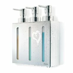 Smedbo Outline Seifenspender Dreifach, Wandhängend -KEUCO Verkauf hersteller smedbo outline seifenspender dreifach wandhaengend 1365292