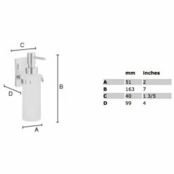 Smedbo Pool Seifenspender, Für Wandmontage
