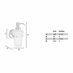 Smedbo Villa Seifenspender, Für Wandmontage