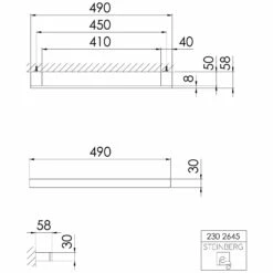 Steinberg Serie 420 Badetuchhalter 49 Cm