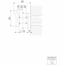 Steinberg Serie 660 Handtuchhaken