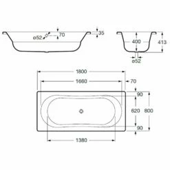 Neue Veröffentlichungen -KEUCO Verkauf hersteller steinkamp badewannen steel duo 180 2510632