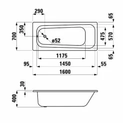 Neue Veröffentlichungen -KEUCO Verkauf hersteller steinkamp badewannen steel koerperform 160 2161273