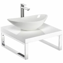 Treos Holz-Konsolenplatte Für Aufsatzbecken, 55 X 55 Cm