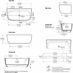 Victoria & Albert Eldon Freistehende Badewanne, Ohne Überlauf -KEUCO Verkauf hersteller victoria albert freistehende badewannen eldon 1389747
