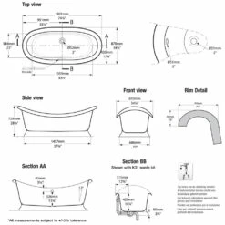 Victoria & Albert Marlborough Freistehende Badewanne -KEUCO Verkauf hersteller victoria albert freistehende badewannen marlborough 919929