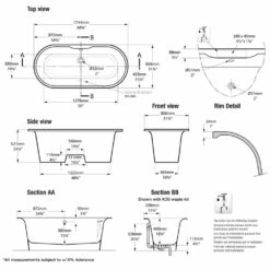 Victoria & Albert Monaco Freistehende Badewanne -KEUCO Verkauf hersteller victoria albert freistehende badewannen monaco 919930