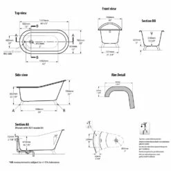 Victoria & Albert Shropshire Freistehende Badewanne, Füße Chrom Poliert -KEUCO Verkauf hersteller victoria albert freistehende badewannen shropshire 2047363
