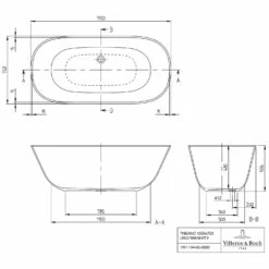 Villeroy & Boch Theano Freistehende Badewanne 155 X 75 Cm -KEUCO Verkauf hersteller villeroy boch badewannen freistehend theano 6174763