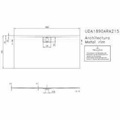 Villeroy & Boch Architectura Metalrim Duschwanne 180 X 90 X 1,5 Cm Mit Antirutsch -KEUCO Verkauf hersteller villeroy boch dusche rechteck architectura 2174980