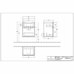 Villeroy & Boch Subway 2.0 Waschtischunterschrank XXL 48,5 Cm, Griffe Silberfarbig Matt, 2 Auszüge -KEUCO Verkauf hersteller villeroy boch subway 2 badmoebel 4213624