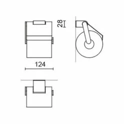 ZACK Atore Toilettenpapierhalter Mit Deckel -KEUCO Verkauf hersteller zack bad accessoires atore toilettenpapierhalter 1967701