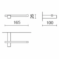 ZACK Carvo Toilettenpapierhalter -KEUCO Verkauf hersteller zack bad accessoires carvo toilettenpapierhalter 3026933