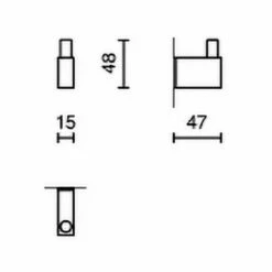ZACK LINEA Handtuchhaken, 5cm -KEUCO Verkauf hersteller zack sortiment accessoires das bad 1967377