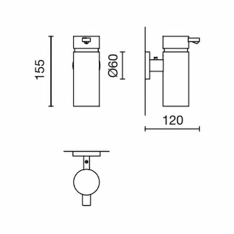ZACK SCALA Lotionspender, Wandmontage 200 Ml 2 ZACK SCALA Lotionspender, Wandmontage 200 Ml – Bild 2
