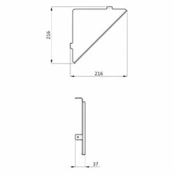 Herzbach LIVING Duschutensilien-Eckablage