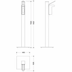 HEWI Desinfektionsspender Säule