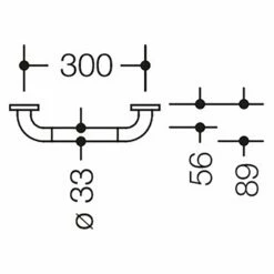 HEWI Serie 801 Haltegriff 37 Cm