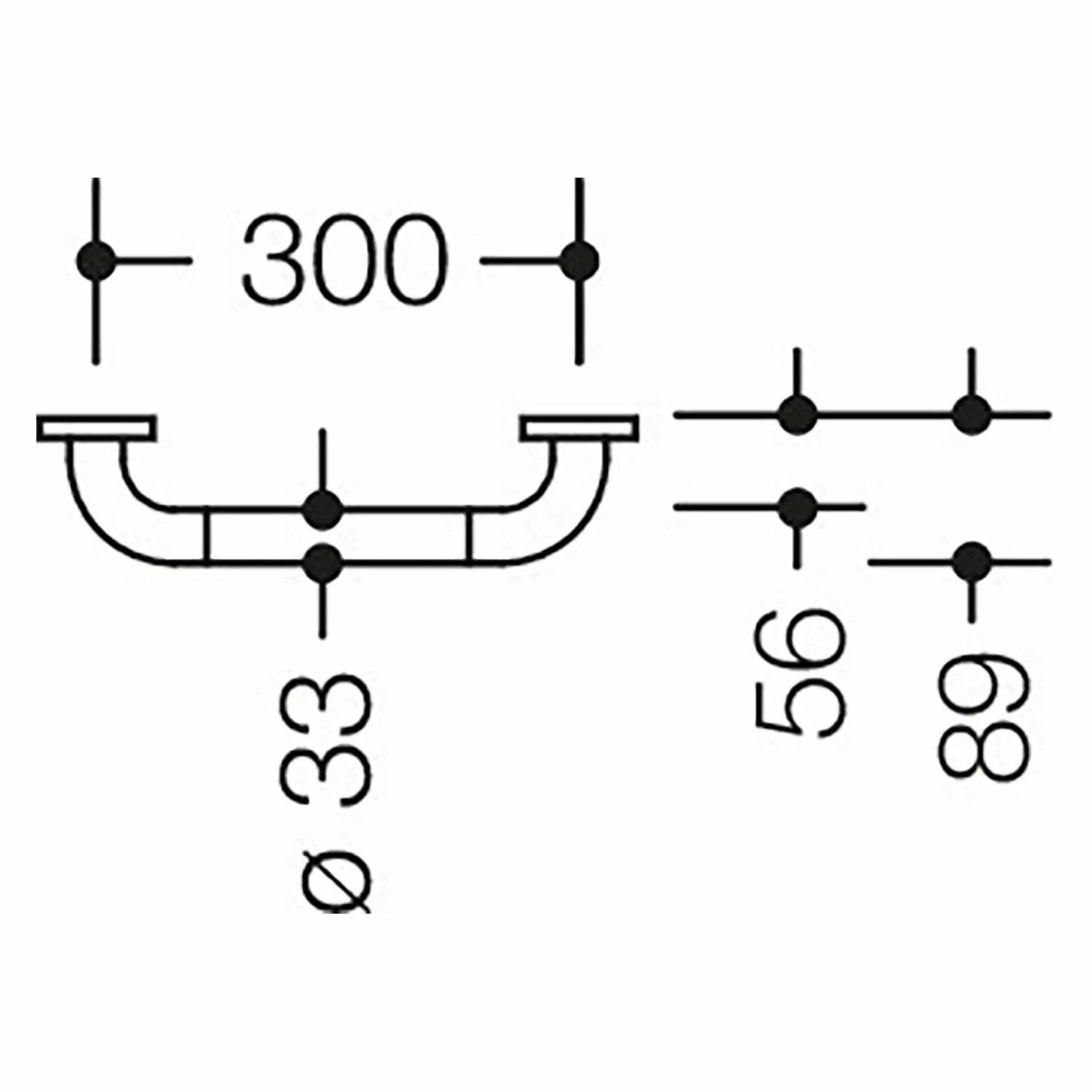 HEWI Serie 801 Haltegriff 37 Cm 1 HEWI Serie 801 Haltegriff 37 Cm