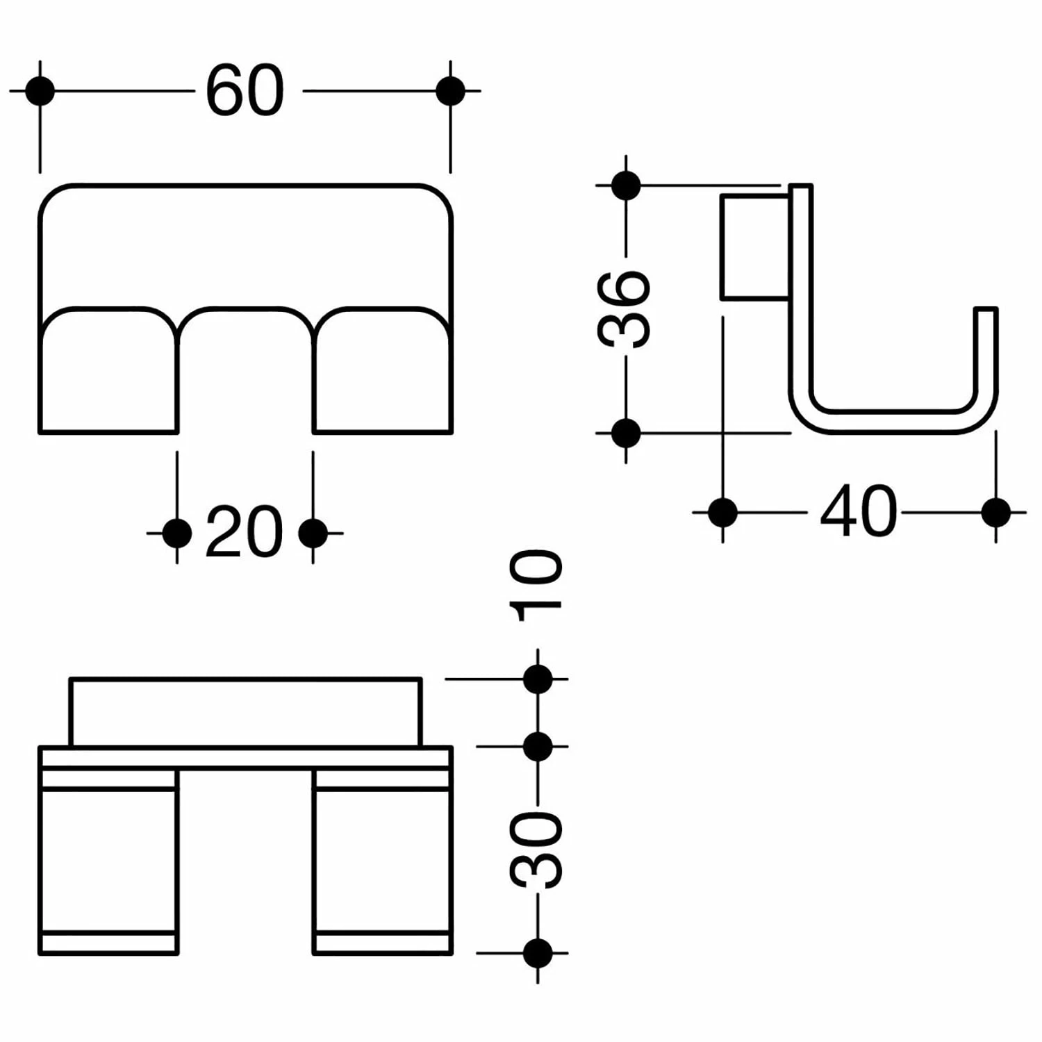 HEWI Serie 805 Doppelhaken 1 HEWI Serie 805 Doppelhaken