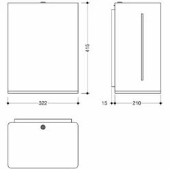 HEWI Serie 805 SENSORIC Elektronischer Papierrollenspender