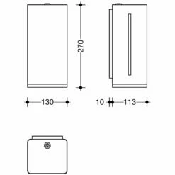HEWI Serie 805 SENSORIC Elektronischer Schaumseifenspender