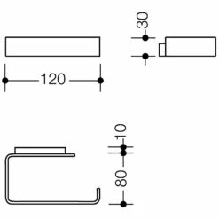 HEWI Serie 805 WC-Papierhalter