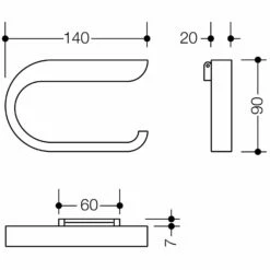 HEWI System 800K WC-Papierhalter