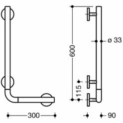 HEWI System 800K Winkelgriff