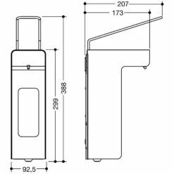 HEWI System 900 Desinfektionsmittel- Oder Seifenspender