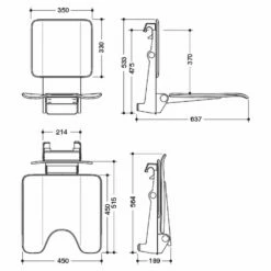 HEWI System 900 Einhängesitz Mit Hygieneausschnitt -KEUCO Verkauf hewi system 900 sitze einhaengesitz mit 7974943