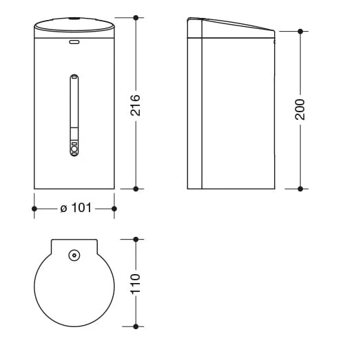 HEWI Universalprodukte SENSORIC Elektronischer Desinfektionsmittel- Und Seifenspender