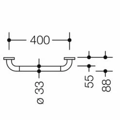 HEWI Warm Touch Haltegriff 40 Cm