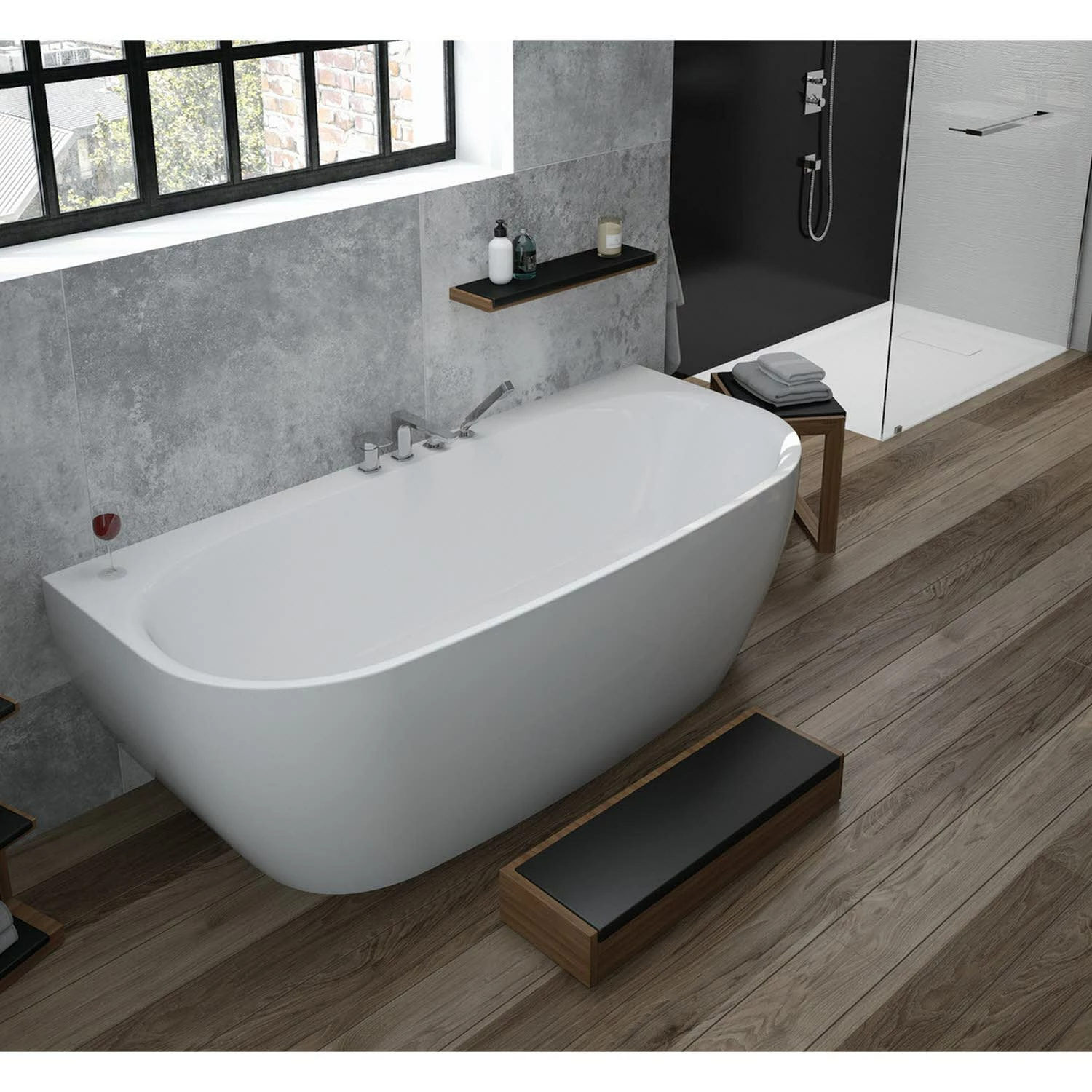Hoesch ISensi Vorwand-Badewanne 190 X 90 Cm Mit Überlaufschlitz Und Klick-Klack Siphon 1 Hoesch ISensi Vorwand-Badewanne 190 X 90 Cm Mit Überlaufschlitz Und Klick-Klack Siphon