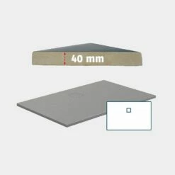 HSK Marmor-Polymer-Duschwanne Steinoptik 100 X 120 Cm Mit Antislip -KEUCO Verkauf hsk duschwannen rechteckduschwannen marmor polymer steinoptik 8673613