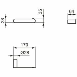 Ideal Standard Conca Papierrollenhalter Rund -KEUCO Verkauf ideal standard bad accessoires conca papierrollenhalter 6993579