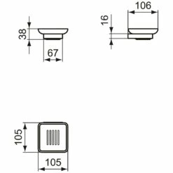 Ideal Standard Conca Seifenschale Eckig -KEUCO Verkauf ideal standard bad accessoires conca seifenschale 6993612