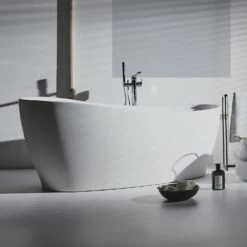 Ideal Standard Around Freistehende Körperform-Badewanne 180 X 85 Cm, Inkl. Ab- Und Überlauflaufgarnitur -KEUCO Verkauf ideal standard badewannen around freistehende koerperform 6909522